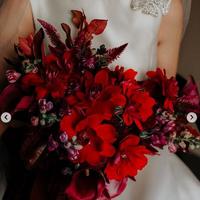 Ivory Ball Gown Satin Wedding Dresses Scoop Beading Crytals Simple Bridal Gowns - Thumbnail 2