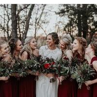  Modest Bohemian Lace Wedding Dresses A Line Long Sleeve Cheap Chiffon Garden Bridal Gown Lace Appliques Custom Wedding Bridal Gowns - Thumbnail 2