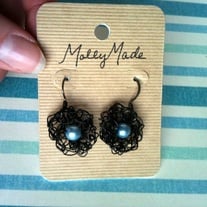 Nest Earrings -Blue