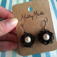Nest Earrings -Pearl - Thumbnail 2