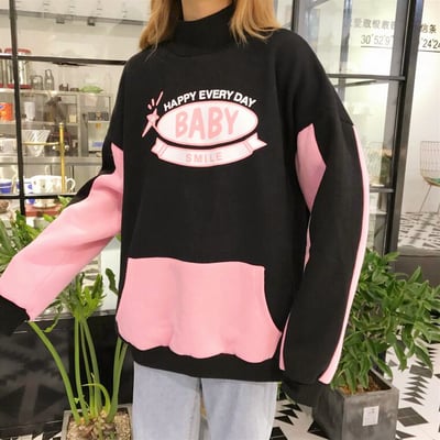 Baby smile printed pocket sweatshirt - Thumbnail 5