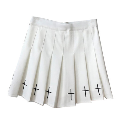 New fashion plaid skirt high waist pleated skirt