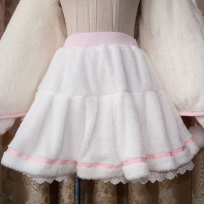 New fashion cute sweet warm plush skirt - Thumbnail 3