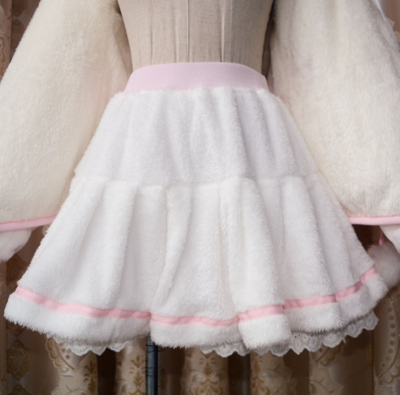New fashion cute sweet warm plush skirt