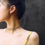 Hollow Out Heart Necklace-2