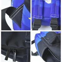 Kanagawa Wave Polar Bear Printed Canvas Bag Backpack - Thumbnail 2