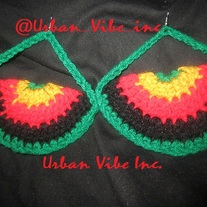Urban Foxxy Roxxy Crochet Earrings Collection (Rasta)