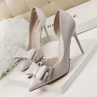 NEW Women's Pumps Wedding Slim High Heel Pointed Toe Stiletto Party Heels Shoes Q-0100 - Thumbnail 2