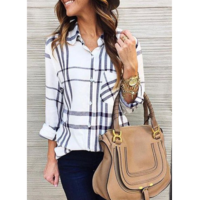 Women'S Long Sleeve Plaid Fashion Shirt - Thumbnail 1