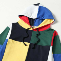 80s CANDY COLOR BLOCK HOODIE - Thumbnail 3