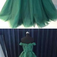 New Arrival A-Line Long Cheap Lace Prom Dresses, Evening Dress  - Thumbnail 3