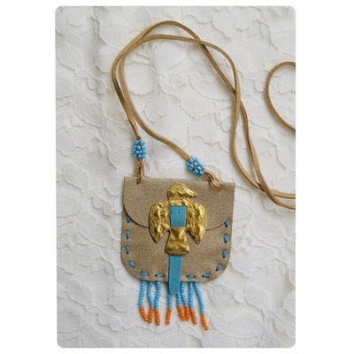 (New with tags) Beaded Pouch Necklace