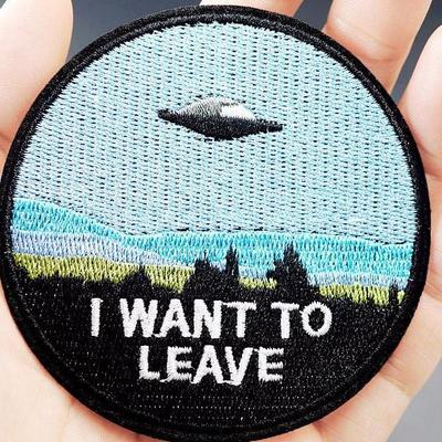 Free shipping"i want to leave" patch - Thumbnail 3