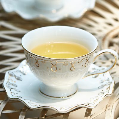 New luxury elegant black tea cup coffee cup and saucer set