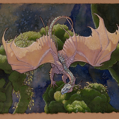 Original fantasy art: morning hunt