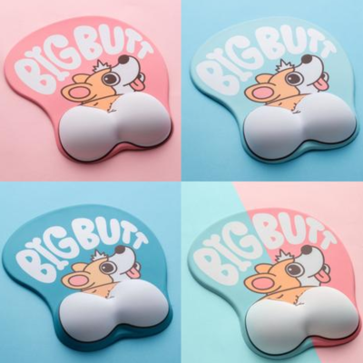 Kawaii corgi butt mouse pad 