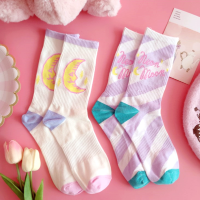 NEON MOON SOCKS (SET/2PAIRS)
