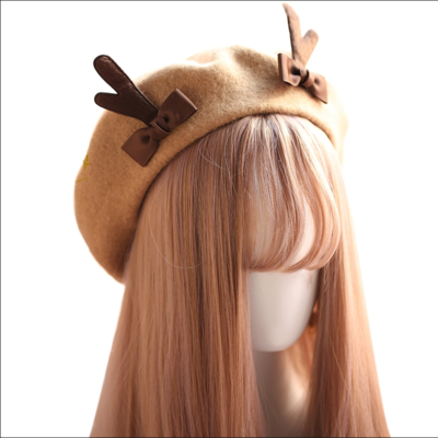 New stylish cute christmas antler cap - Thumbnail 3