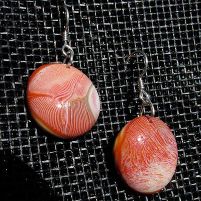 Lava plume glass earrings - Thumbnail 5