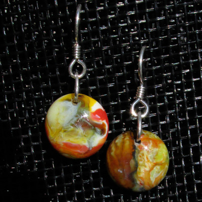 Rainbow glass earrings - Thumbnail 5