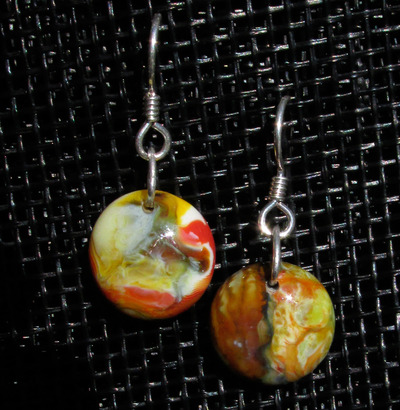 Rainbow Glass Earrings