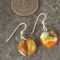 Rainbow Glass Earrings - Thumbnail 1