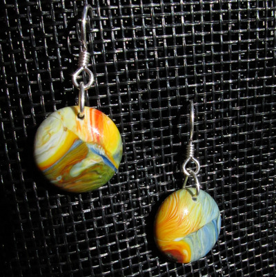 Rainbow Glass Earrings