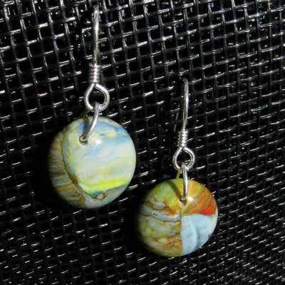 Rainbow glass earrings - Thumbnail 5