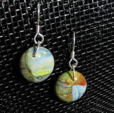 Rainbow Glass Earrings