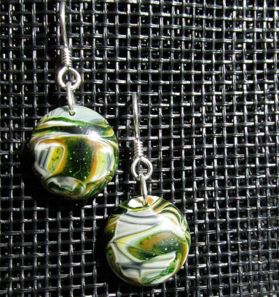 Earthtone Glass Earrings
