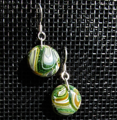 Earthtone Glass Earrings