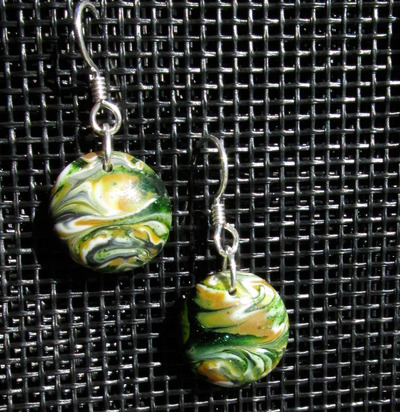 Earthtone Glass Earrings