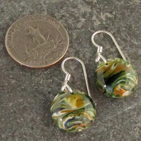 Earthtone Glass Earrings - Thumbnail 2