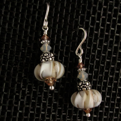 Earthtone Glass Earrings