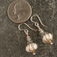 Earthtone Glass Earrings - Thumbnail 1