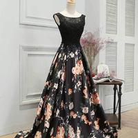 Beauty Sexy Printing Long Prom Dress,Cheap Evening Dress - Thumbnail 2
