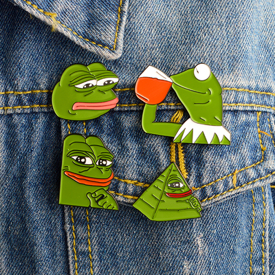 Free shipping-pepe the frog pins (set/4pcs) - Thumbnail 4