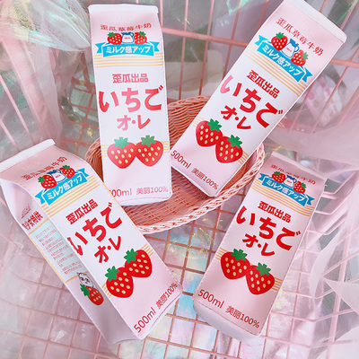 STRAWBERRY MILK BOX PENCIL CASE