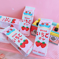 STRAWBERRY MILK BOX PENCIL CASE - Thumbnail 3