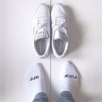 Free Shipping-"FUCK OFF" STRIPES SOCKS - Thumbnail 1