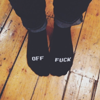Free Shipping-"FUCK OFF" STRIPES SOCKS - Thumbnail 2