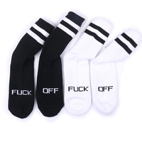 Free Shipping-"FUCK OFF" STRIPES SOCKS - Thumbnail 3