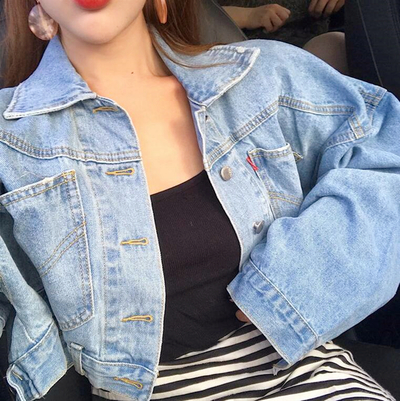 Vintage Denim Short Jacket