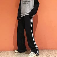 Vintage Stripe Casual Pants - Thumbnail 4