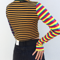 COLOR BLOCK STRIPE TOP - Thumbnail 2