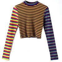 COLOR BLOCK STRIPE TOP - Thumbnail 4