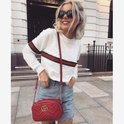 Black White Long Sleeve Simple T-Shirts