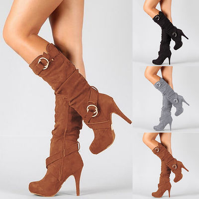 Buckle Heel Boots-TDE