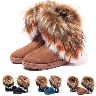 Faux fur boots-tde