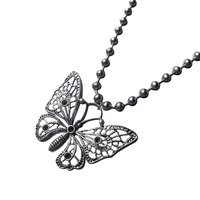 Free Shipping-CYBER PUNK BUTTERFLY NECKLACE - Thumbnail 4